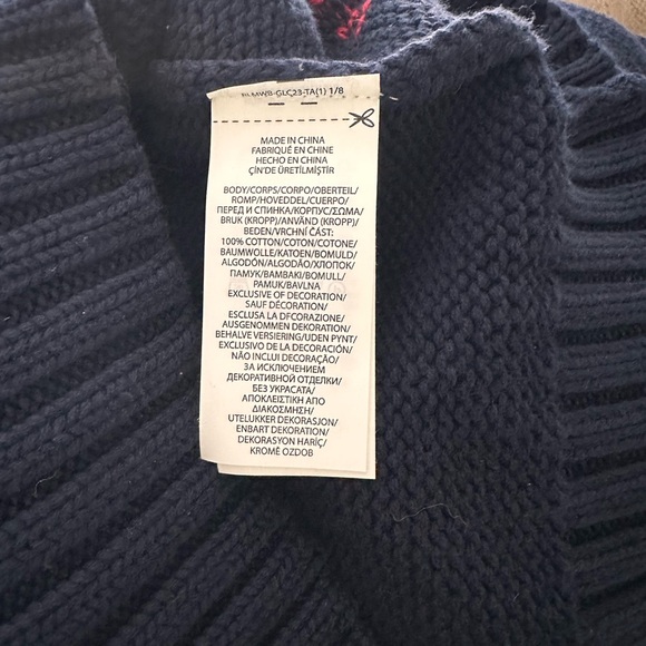 Polo by Ralph Lauren Dark Blue Sweater with Flag Design - Picture 7 of 11